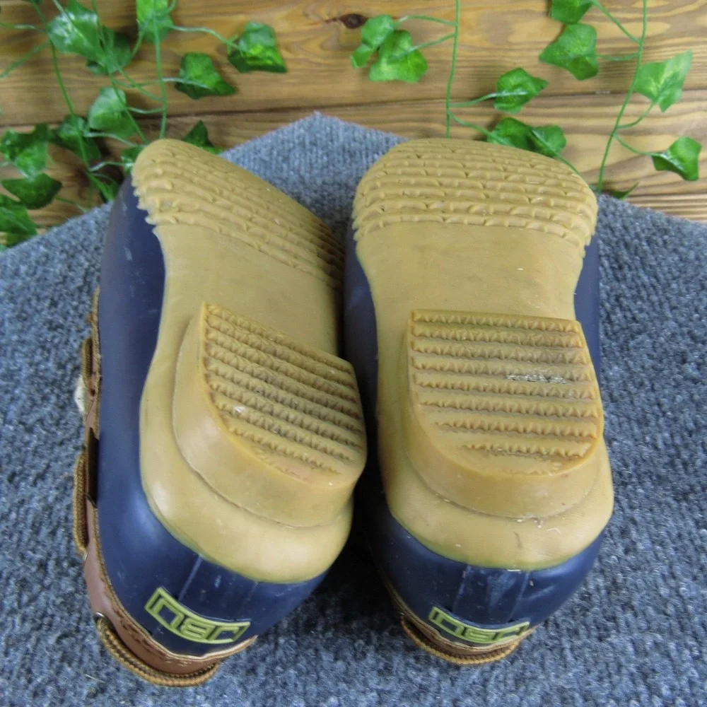 JBU Gwen Women's 7.5M Blue/Brown Duck Boots Faux Fur Lined Lace-Up Waterproof‎